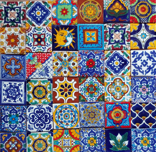 Azulejo De Talavera 5x5 Cm 400 Piezas Metro Cuadrado Confeti - ENVIO GRATIS!